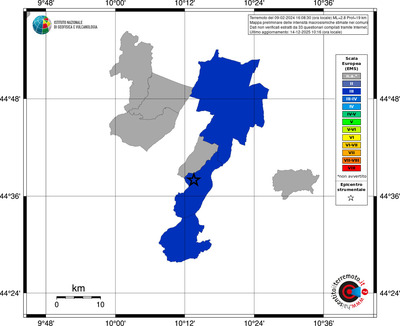 Mappa EMS - territori comuni