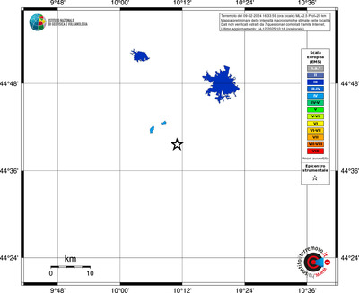 Mappa EMS - territori località