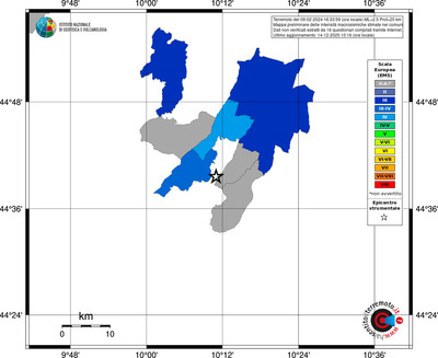 Mappa EMS - territori comuni