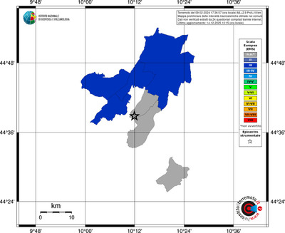 Mappa EMS - territori comuni