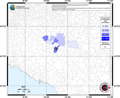Mappa territorio comunale con almeno 3 questionari