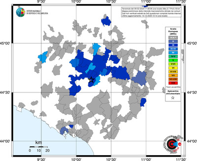 Mappa EMS - territori comuni