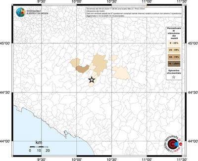 Mappa territorio comunale con almeno 3 questionari