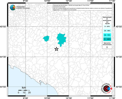 Mappa territorio comunale con almeno 3 questionari