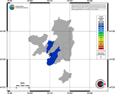 Mappa EMS - territori comuni