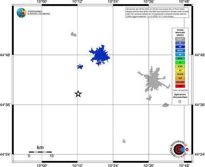 Mappa MCS - territori località