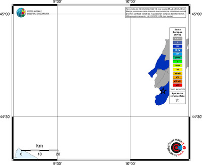 Mappa EMS - territori comuni