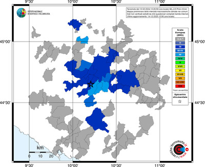 Mappa EMS - territori comuni