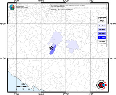 Mappa territorio comunale con almeno 3 questionari