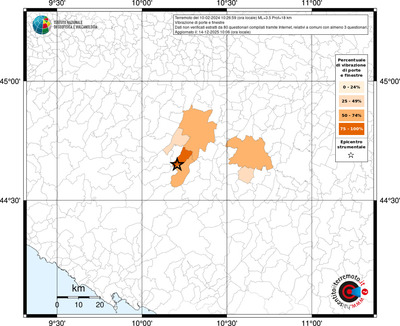 Mappa territorio comunale con almeno 3 questionari