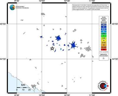 Mappa EMS - territori località