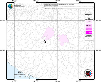 Mappa territorio comunale con almeno 3 questionari