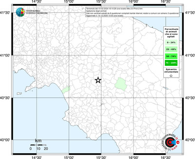 Mappa territorio comunale con almeno 3 questionari