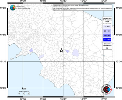 Mappa territorio comunale con almeno 3 questionari