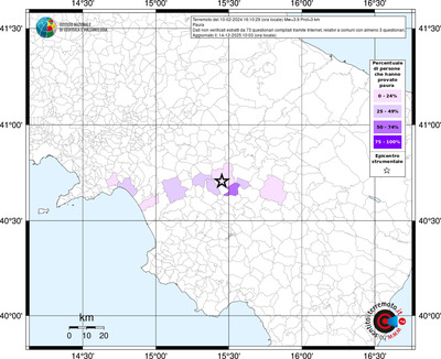 Mappa territorio comunale con almeno 3 questionari