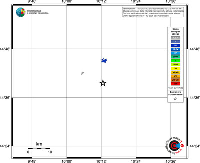 Mappa EMS - territori località