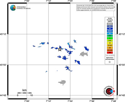 Mappa EMS - territori località