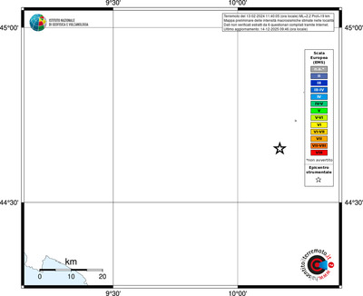 Mappa EMS - territori località