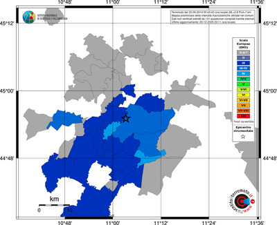 Mappa EMS - territori comuni