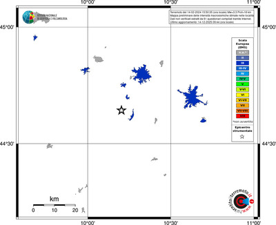 Mappa EMS - territori località