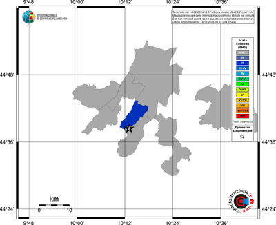 Mappa EMS - territori comuni