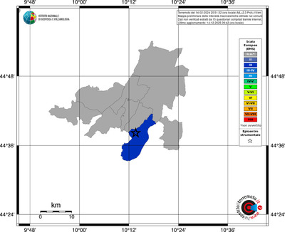 Mappa EMS - territori comuni
