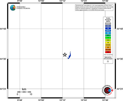 Mappa EMS - territori località