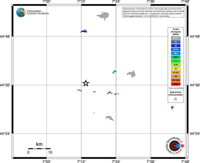 Mappa EMS - territori località