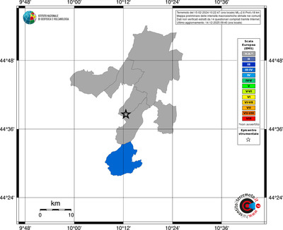 Mappa EMS - territori comuni