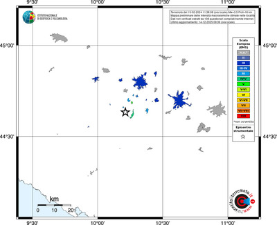 Mappa EMS - territori località