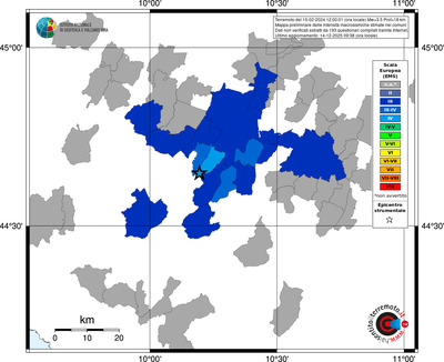 Mappa EMS - territori comuni
