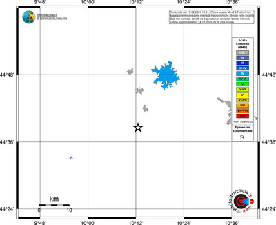 Mappa EMS - territori località