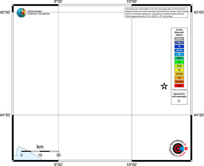 Mappa MCS - territori località