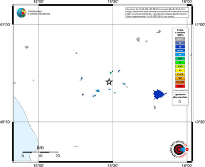 Mappa EMS - territori località