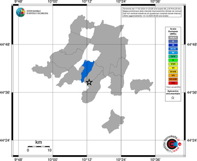 Mappa EMS - territori comuni