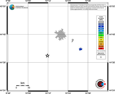 Mappa EMS - territori località