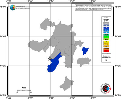Mappa MCS - territori comuni