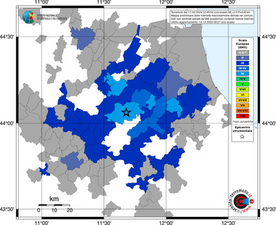 Mappa EMS - territori comuni