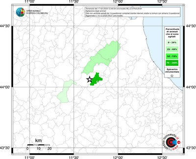 Mappa territorio comunale con almeno 3 questionari