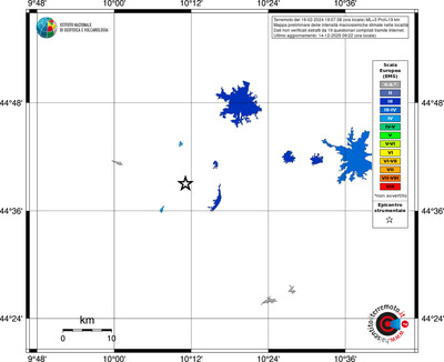 Mappa EMS - territori località