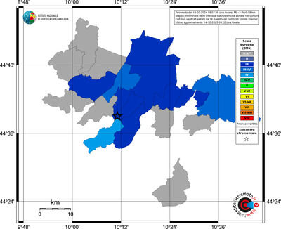 Mappa EMS - territori comuni