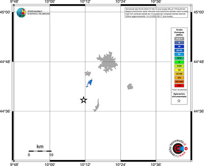 Mappa EMS - territori località