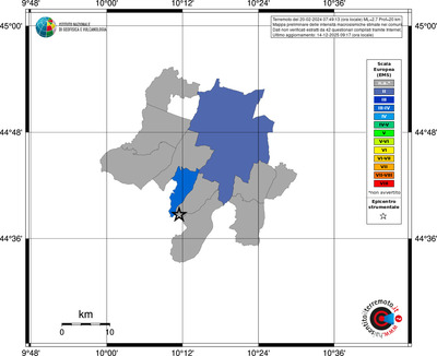 Mappa EMS - territori comuni