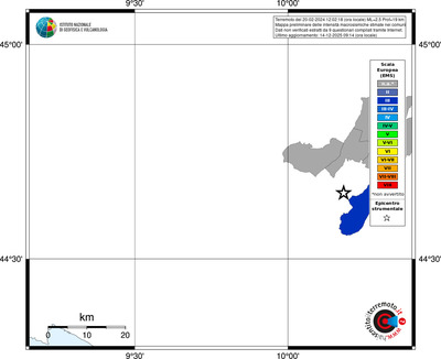 Mappa EMS - territori comuni