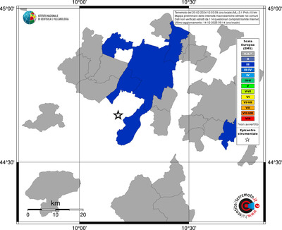 Mappa EMS - territori comuni