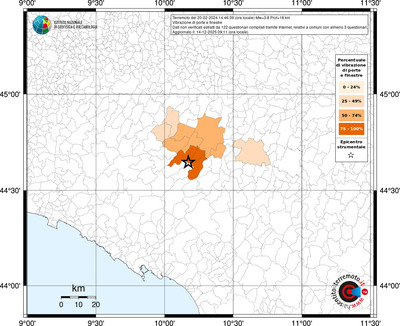 Mappa territorio comunale con almeno 3 questionari