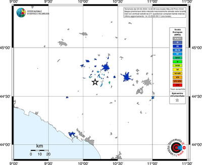 Mappa EMS - territori località