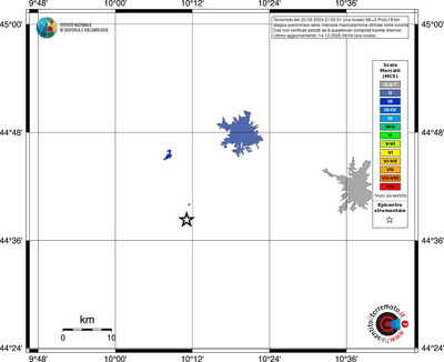 Mappa MCS - territori località