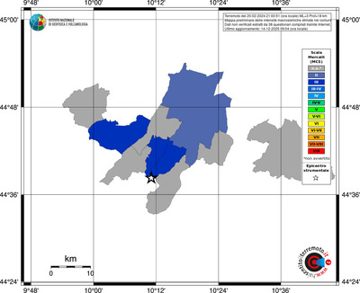 Mappa MCS - territori comuni