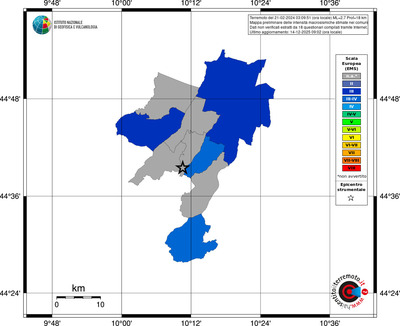 Mappa EMS - territori comuni